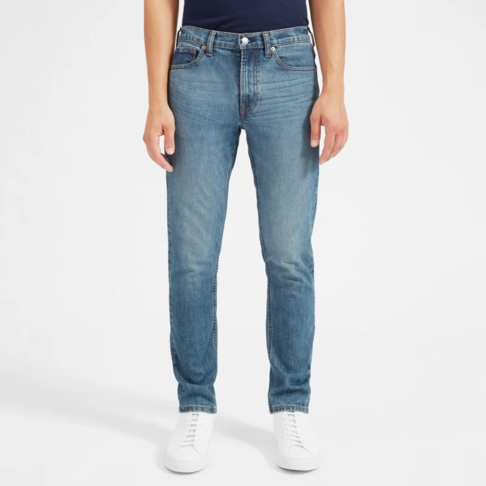 Everlane Slim Fit Men’s Jeans in Mid-Blue